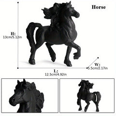 American Clydesdale Horse Action Figures PVC Figurines for Kids