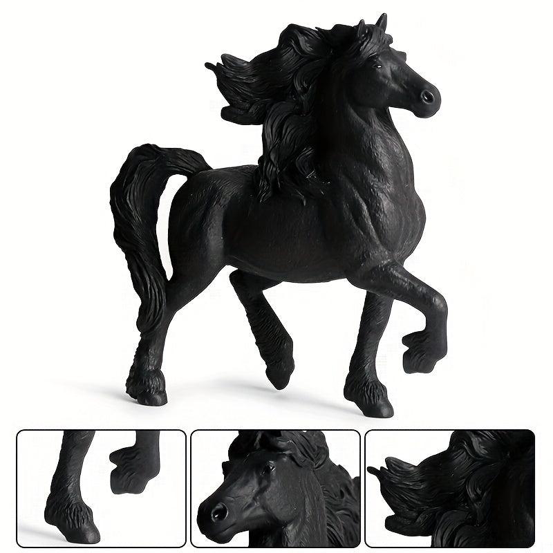 American Clydesdale Horse Action Figures PVC Figurines for Kids