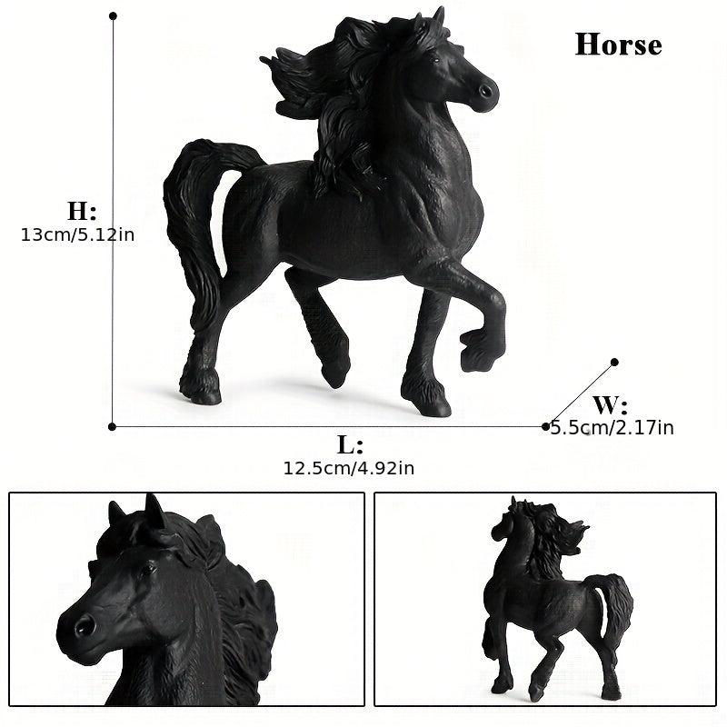 American Clydesdale Horse Action Figures PVC Figurines for Kids