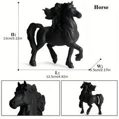 American Clydesdale Horse Action Figures PVC Figurines for Kids