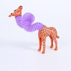 Stretch Pop Tube Sensory Toy for Kids - Giraffe Decompress Toy