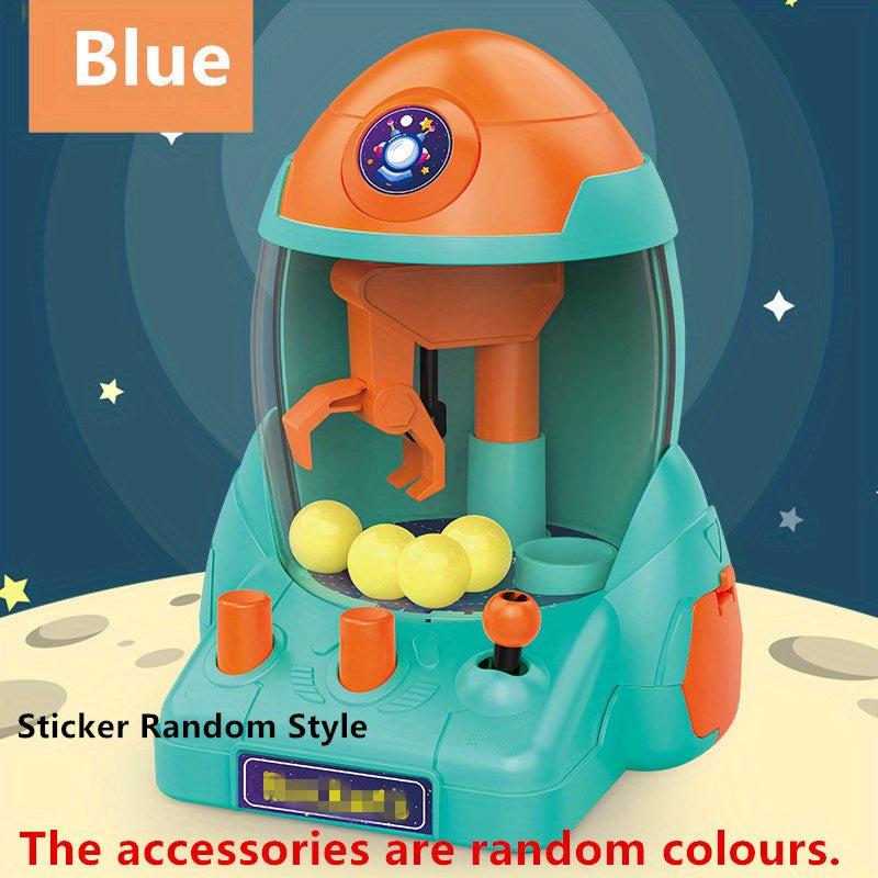 Kids Mini Space Rocket Ball Grabber Bean Clip Game Family Puzzle Toy