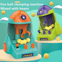 Kids Mini Space Rocket Ball Grabber Bean Clip Game Family Puzzle Toy