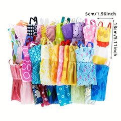 40pcs Girls' Doll Clothes Shoes Replacement Toy Accessories Princess Dress Skirt