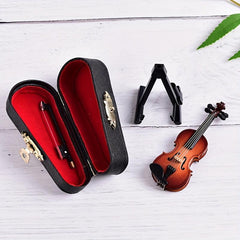 Mini Violin Toy for Dollhouse Decoration