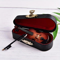 Mini Violin Toy for Dollhouse Decoration