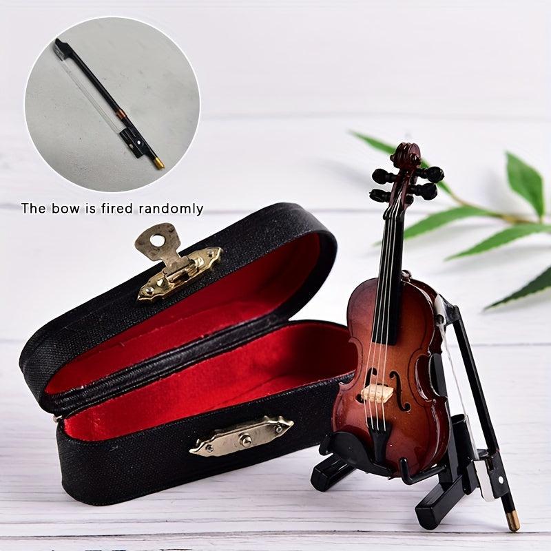 Mini Violin Toy for Dollhouse Decoration