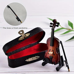 Mini Violin Toy for Dollhouse Decoration
