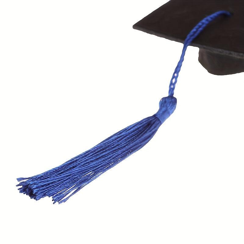 Graduation Cap Mini Hat Costume With Tassel Dollhouse Decoration