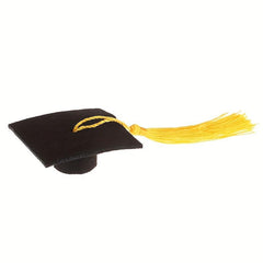 Graduation Cap Mini Hat Costume With Tassel Dollhouse Decoration