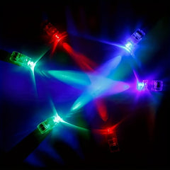 LED Finger Light Luminous Ring Night Music Party Cheers Flashing Toys