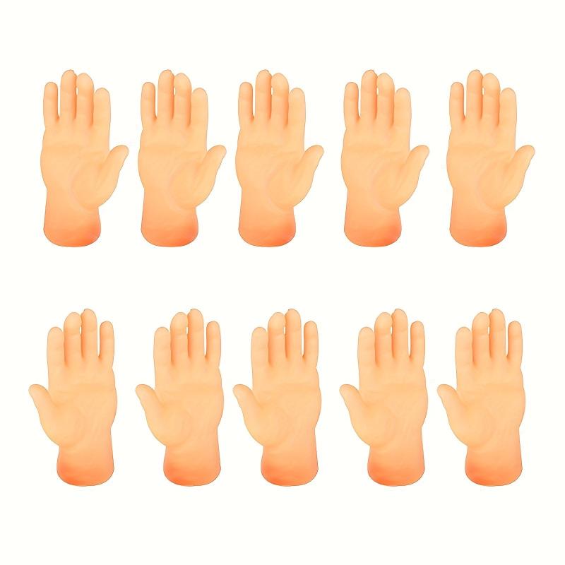10pcs Finger Puppets Mini Plastic Hands For Dolls