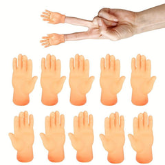 10pcs Finger Puppets Mini Plastic Hands For Dolls