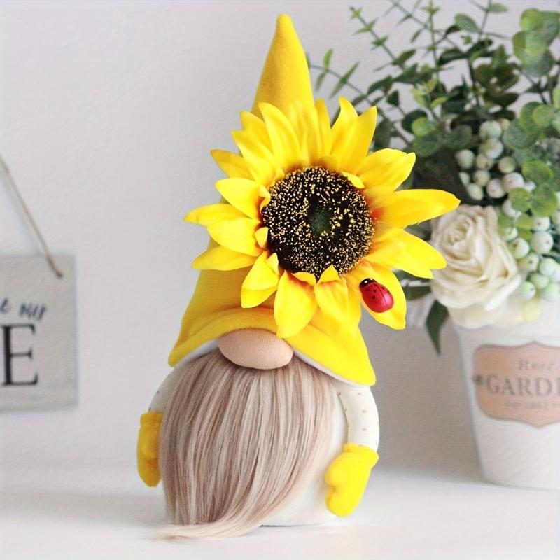 Sunflower Elf Doll Window Decoration and Accessory