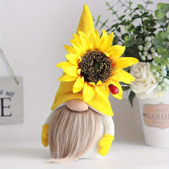 Sunflower Elf Doll Window Decoration and Accessory