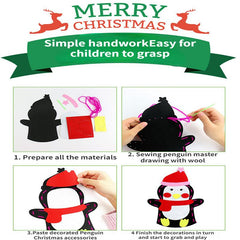 2pcs Christmas Nonwoven Hand Puppet DIY Pack