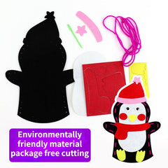 2pcs Christmas Nonwoven Hand Puppet DIY Pack