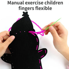2pcs Christmas Nonwoven Hand Puppet DIY Pack
