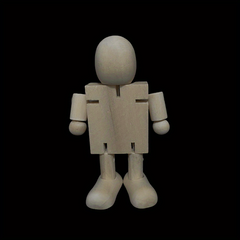 Wooden Man Joint Puppet Educational Toy