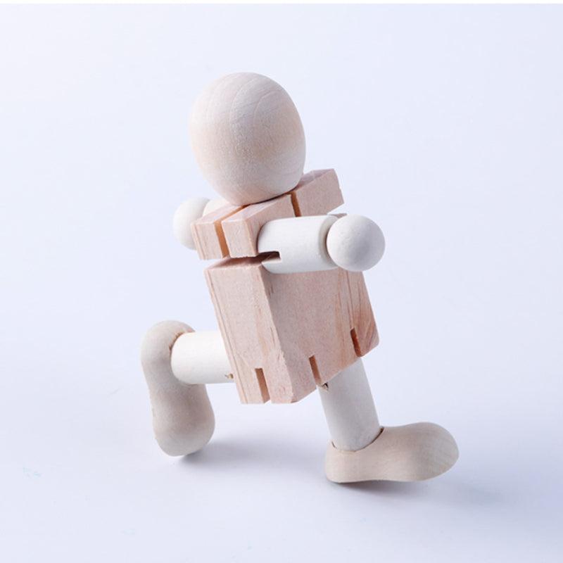 Wooden Man Joint Puppet Educational Toy