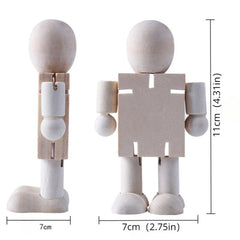 Wooden Man Joint Puppet Educational Toy