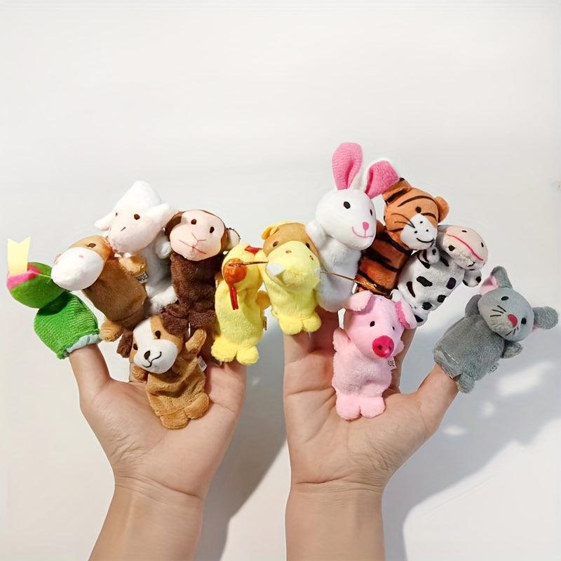 Zodiac Animal Finger Doll Plush Toy Hand Doll Baby Glove Finger Doll