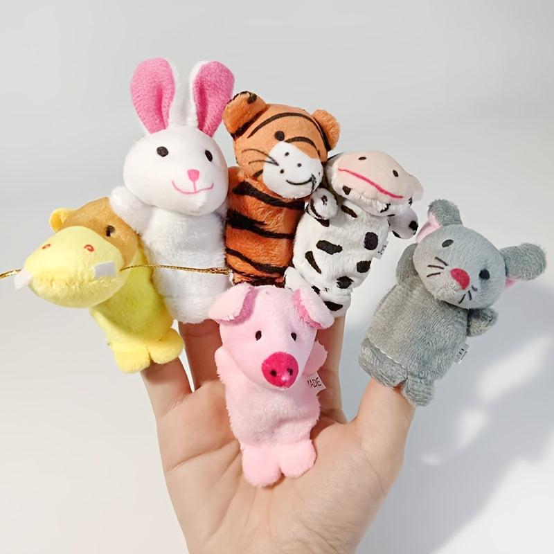 Zodiac Animal Finger Doll Plush Toy Hand Doll Baby Glove Finger Doll