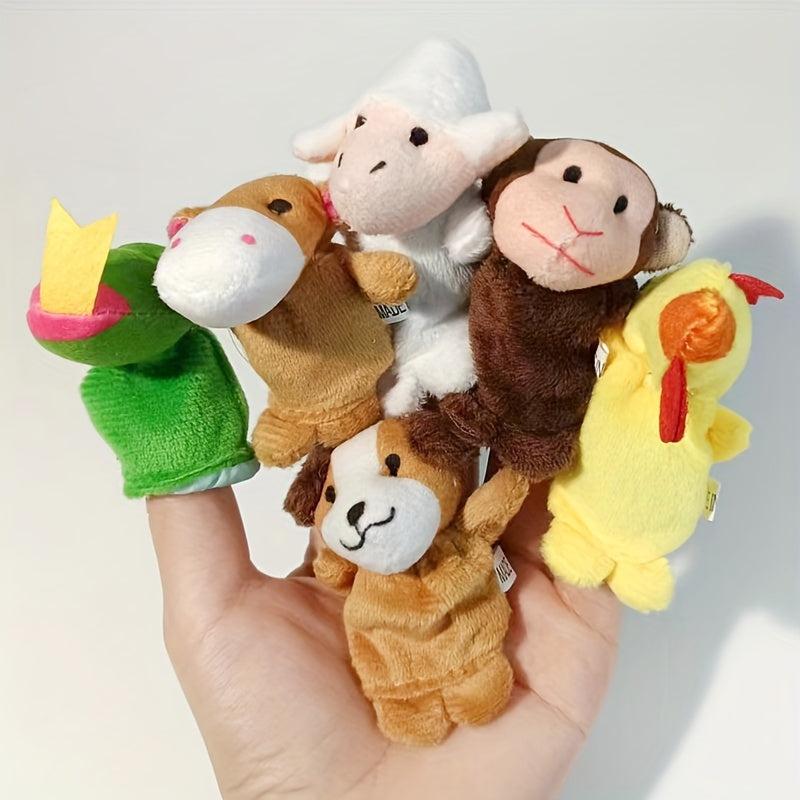 Zodiac Animal Finger Doll Plush Toy Hand Doll Baby Glove Finger Doll