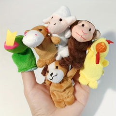 Zodiac Animal Finger Doll Plush Toy Hand Doll Baby Glove Finger Doll