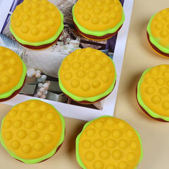 Pop Burger Stress Ball 3D Squishy Hamburger Fidget Toy