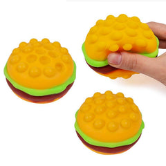 Pop Burger Stress Ball 3D Squishy Hamburger Fidget Toy