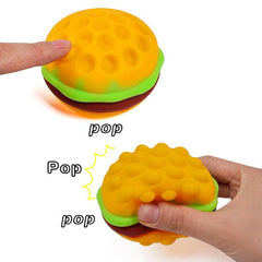 Pop Burger Stress Ball 3D Squishy Hamburger Fidget Toy