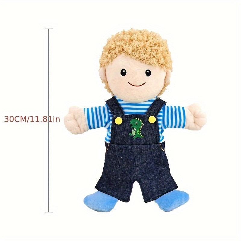 Cartoon Family Hand Puppet Toy Interactive Plush Doll Male
