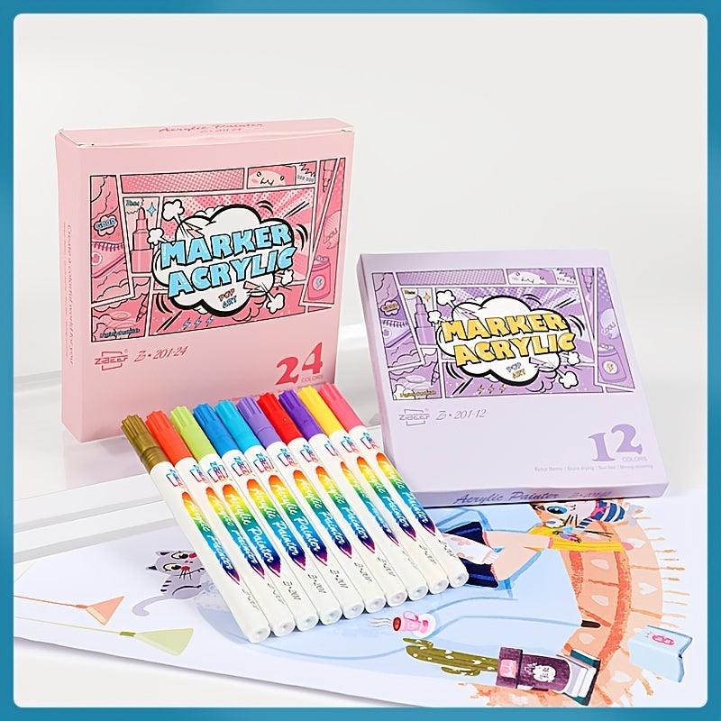 Acrylic Markers for Kids - Ideal for Drawing and Art Projects