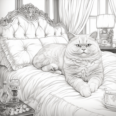40pcs Cat and Quilt Coloring Book for Halloween, Thanksgiving, Christmas
