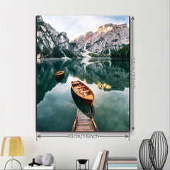 DIY Adult Painting: Small Boat On The Lake, 40x50cm