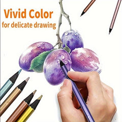 12 Metallic Pencils Art Painting Coloring Graffiti Creative DIY Journal Colored
