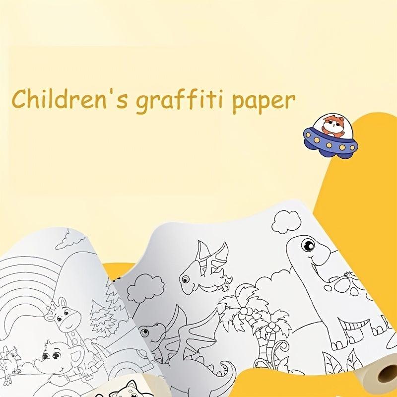 9pcs Colorful Paper Painting Tablecloth 30 0 89 99 Cm DIY Doodle Scroll Sticker