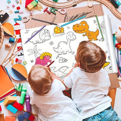 9pcs Colorful Paper Painting Tablecloth 30 0 89 99 Cm DIY Doodle Scroll Sticker