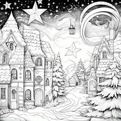 22pcs Christmas Theme Coloring Book - Halloween Thanksgiving Year