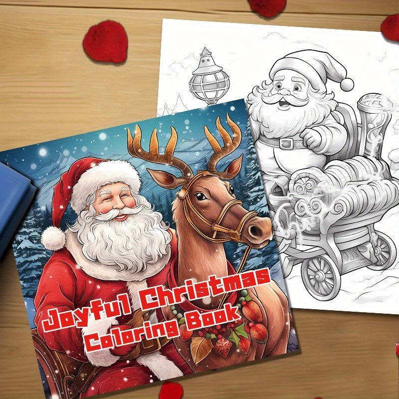 22pcs Christmas Theme Coloring Book - Halloween Thanksgiving Year