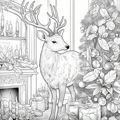 22pcs Christmas Theme Coloring Book - Halloween Thanksgiving Year