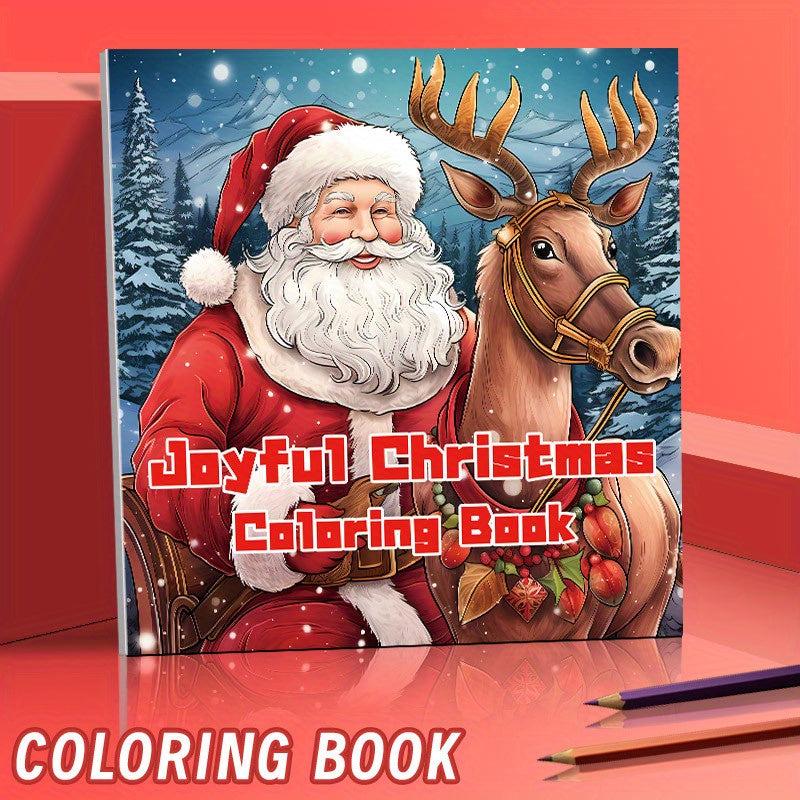 22pcs Christmas Theme Coloring Book - Halloween Thanksgiving Year