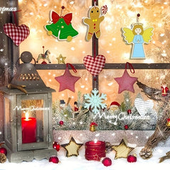 Wooden Snowflake Painting Template Handcraft Set