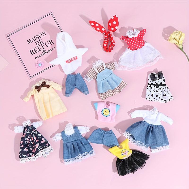 Mini Dollhouse Dress Skirt Scene Decoration Gift