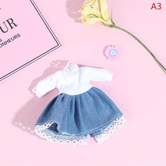 Mini Dollhouse Dress Skirt Scene Decoration Gift
