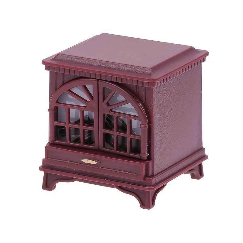 Mini Dollhouse Fireplace Scene Decoration Gift