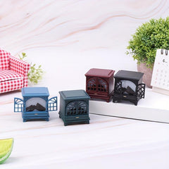 Mini Dollhouse Fireplace Scene Decoration Gift