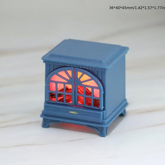Mini Dollhouse Fireplace Scene Decoration Gift