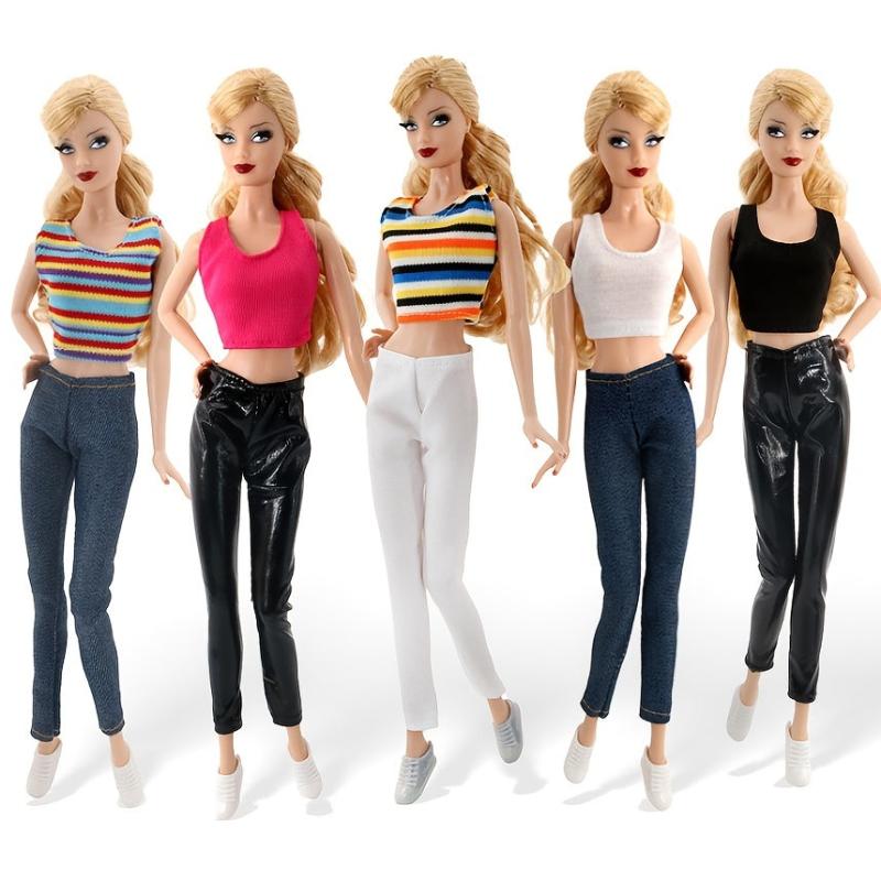 Doll Costume Doll Dress Vest Jeans Suit Doll Accessories Gift For Girls